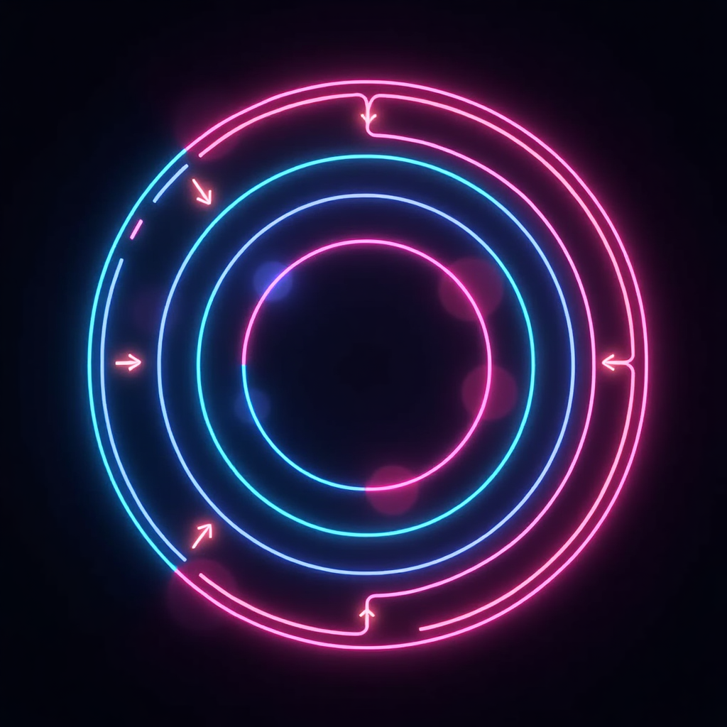 Circular design representation of our educational methodology